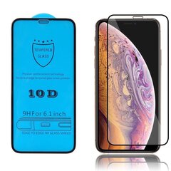 LCD kaitsev karastatud klaas 10D Full Glue Apple iPhone 12 mini, kumer, must hind ja info | Ekraani kaitsekiled | kaup24.ee