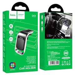 Auto universaalne telefonihoidik Hoco CA74 paigaldatav ventilatsioonivõre külge, magnetiline, must-hall hind ja info | Hoco Mobiiltelefonid, foto-, videokaamerad | kaup24.ee
