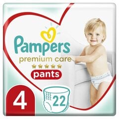 Mähkmed Pampers Premium Pants 4 suurus, 22 tk цена и информация | Пеленки | kaup24.ee