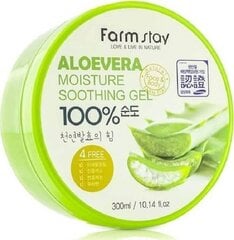 Multifunktsionaalne pehmendav geel aaloe ekstraktiga FARM STAY Moisture Soothing Gel Aloevera, 300 ml hind ja info | Kehakreemid, kehaspreid | kaup24.ee