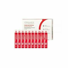 Keramiididega taastav juuksehooldusvahend kahjustatud juustele FARM STAY Ceramide Damage Clinic Hair Filler, 10 tk x 13 ml цена и информация | Маски, масла, сыворотки | kaup24.ee