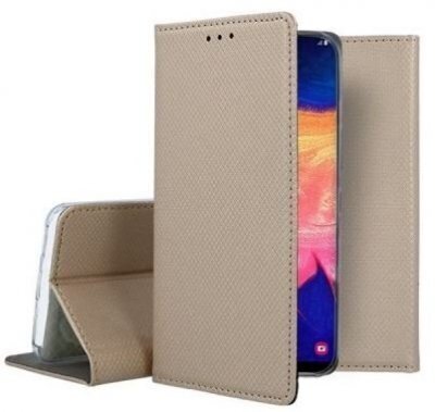 Raamatulaadne telefoniümbris Hallo Smart Magnet Book Case Apple iPhone XR, kuldne hind ja info | Telefoni kaaned, ümbrised | kaup24.ee