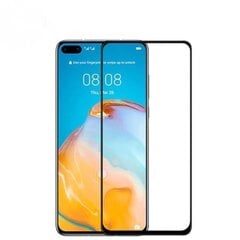 Raamiga kaitseklaas Hallo Full Face 5D Tempered Glass Huawei P40, must hind ja info | Ekraani kaitsekiled | kaup24.ee