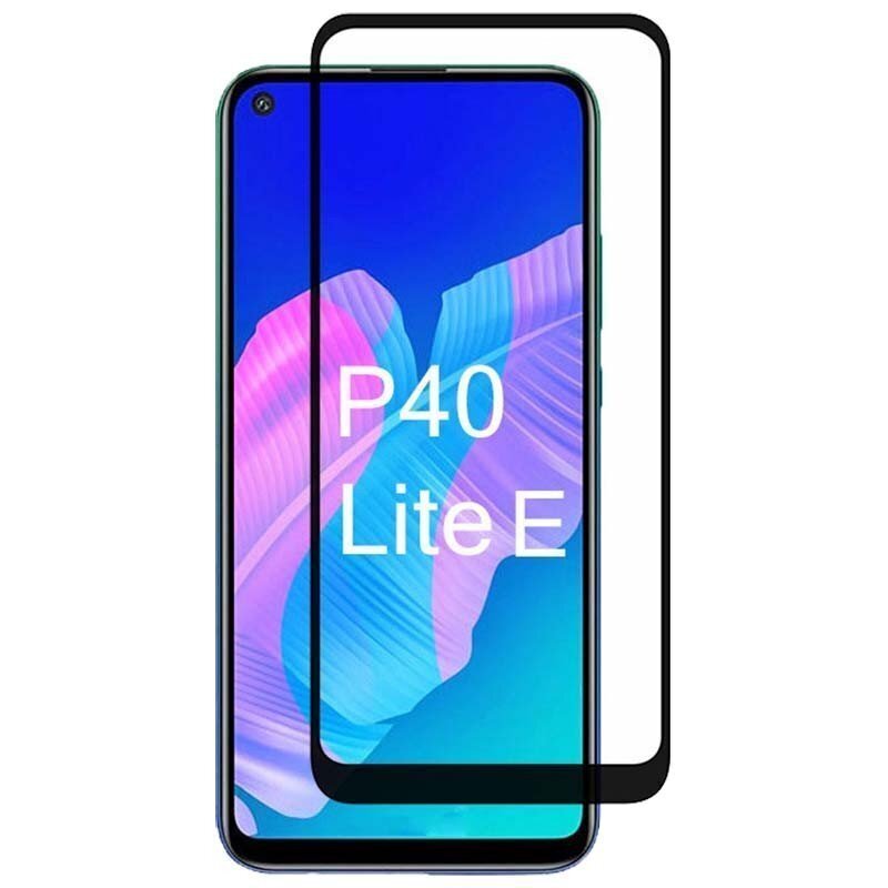 Raamiga kaitseklaas Hallo Full Face 5D Tempered Glass Huawei P40 Lite E, must hind ja info | Ekraani kaitsekiled | kaup24.ee