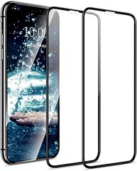 Raamiga kaitseklaas Hallo Full Face 5D Tempered Glass Apple iPhone 11 Pro Max, must hind ja info | Ekraani kaitsekiled | kaup24.ee