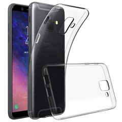 Silikoonist telefoniümbris Hallo Ultra Back Case 0.3mm Samsung A600 Galaxy A6 (2018), läbipaistev hind ja info | Telefoni kaaned, ümbrised | kaup24.ee