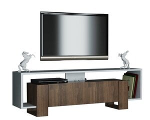 Столик для ТВ Mery, коричневый/белый цена и информация | Тумбы под телевизор | kaup24.ee