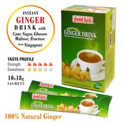 Ingverijook (lahustuv), Ginger drink, 10x18g, Gold Kili hind ja info | Tee | kaup24.ee