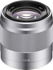 Sony E 50мм f/1.8 OSS объектив, серебристый цена и информация | Объективы | kaup24.ee