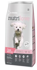 Корм для собак с ягнятиной Nutrilove Sensitive 8 кг цена и информация | Сухой корм для собак | kaup24.ee