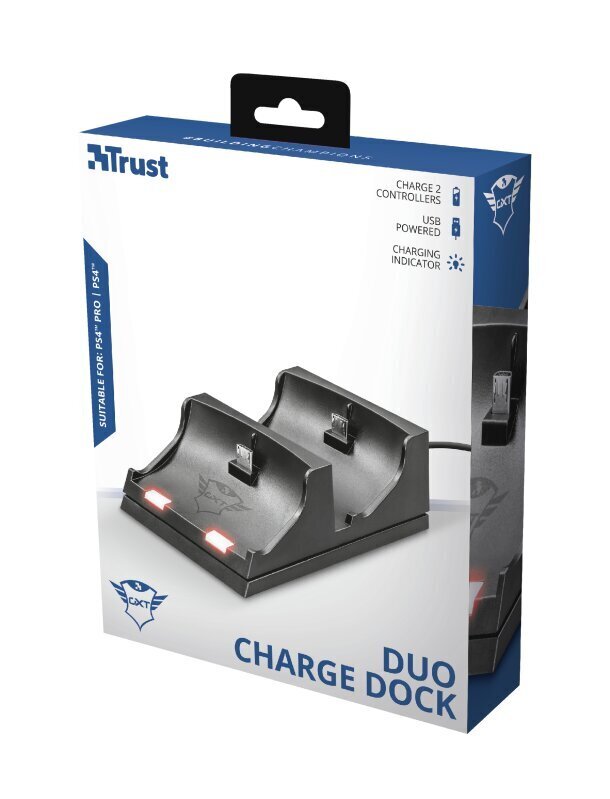 CONSOLE ACC CHARGING DOCK/GXT235 DUO/ PS4 21681 TRUST hind ja info | Mängupuldid | kaup24.ee