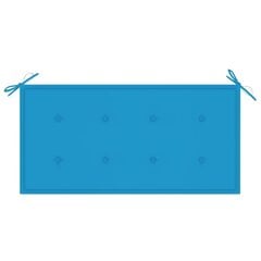 Подушка для садовой скамейки, синяя, 100x50x4см цена и информация | Подушки, наволочки, чехлы | kaup24.ee