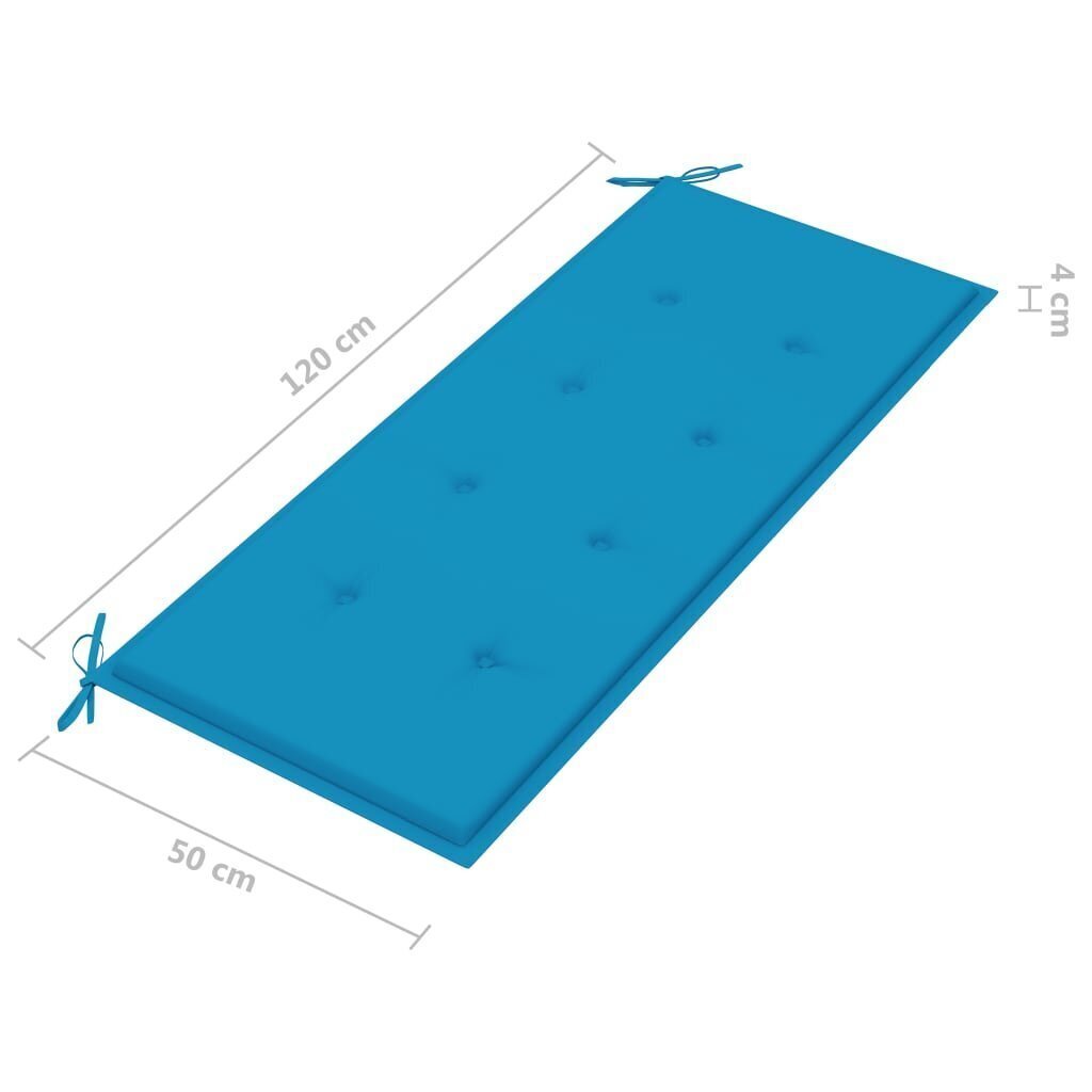 Aiapingi padi, sinine, 120x50x3cm цена и информация | Toolipadjad ja -katted | kaup24.ee