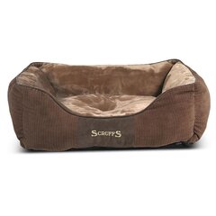 Scruffs & Tramps лежак для питомца Chester, M 60x50 см, коричневый 1165 цена и информация | Лежаки, домики | kaup24.ee