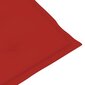Aiatooli padjad, 4tk., punased, 120x50x3cm цена и информация | Toolipadjad ja -katted | kaup24.ee