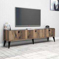 Телевизионный столик Lidya, коричневый цена и информация | Тумбы под телевизор | kaup24.ee