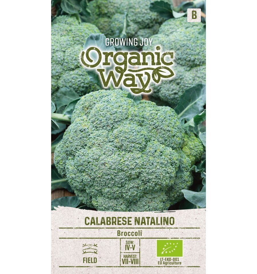 Brokkoli Calabrese Natalino Organic Way 1,0 g hind ja info | Köögivilja-, marjaseemned | kaup24.ee