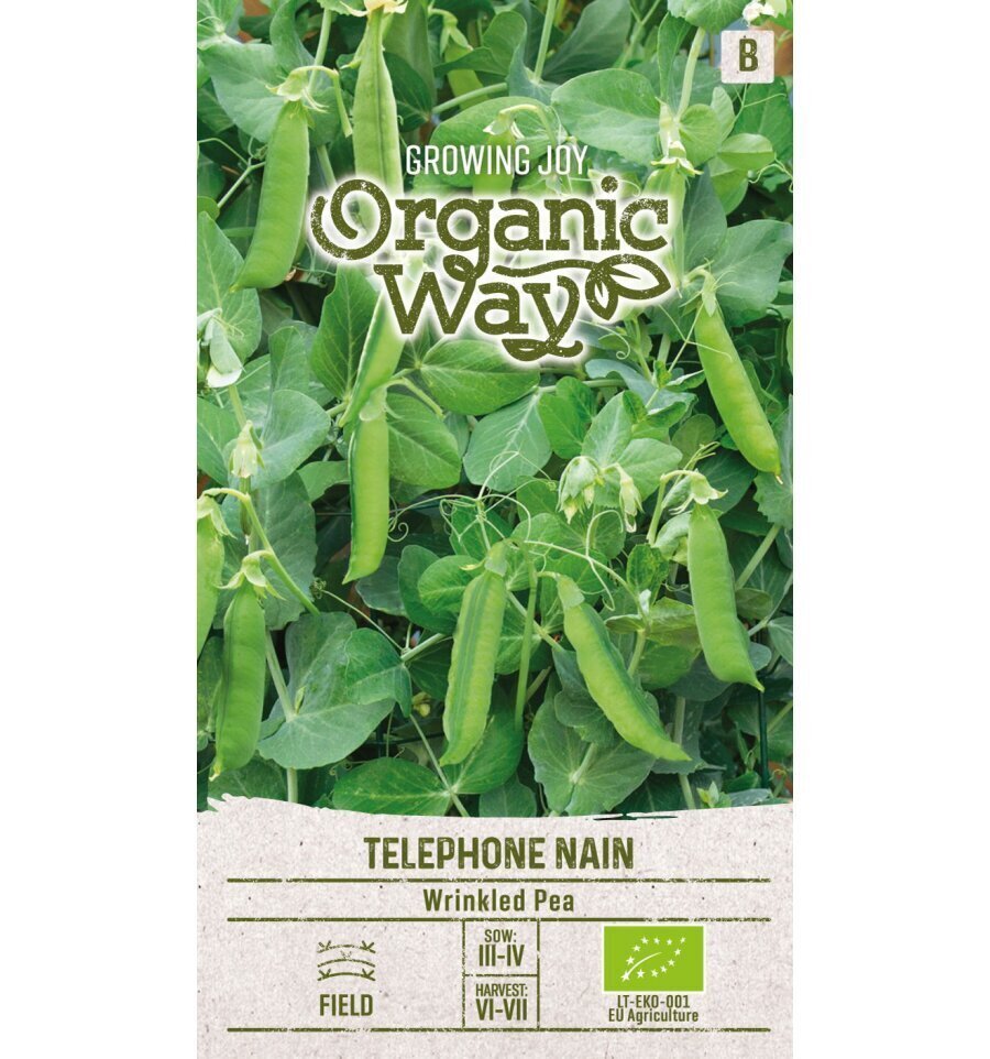 Herned kort. Téléphone Nain Organic Way 8,0 g цена и информация | Köögivilja-, marjaseemned | kaup24.ee