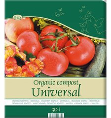 Органический компост универсальный БС, 30 л цена и информация | Грунт, торф, компост  | kaup24.ee