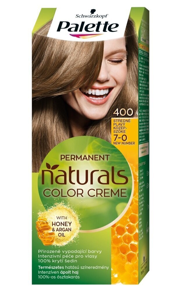 Стойкая краска для волос Schwarzkopf Palette Permanent Natural Colors, 400  Medium Blond цена | kaup24.ee