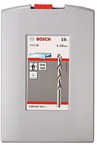 Puuri otsikud metallist Bosch HSS suurused 1,5 2 7 4,5 4 5,5 5 1 3 2,5 3,5 6 10 6,5 7,5 8 8,5 9 9,5mm (2608587013) цена и информация | Käsitööriistad | kaup24.ee