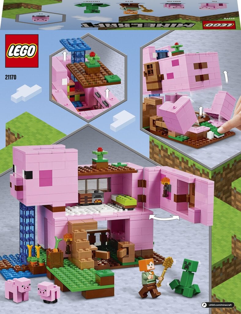 21170 LEGO® Minecraft Põrss hind ja info | Klotsid ja konstruktorid | kaup24.ee