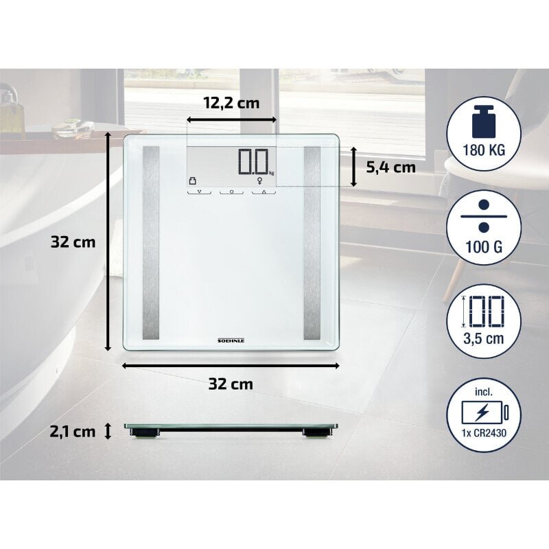 Analüüskaal Shape Control 200 Soehnle hind ja info | Kaalud | kaup24.ee