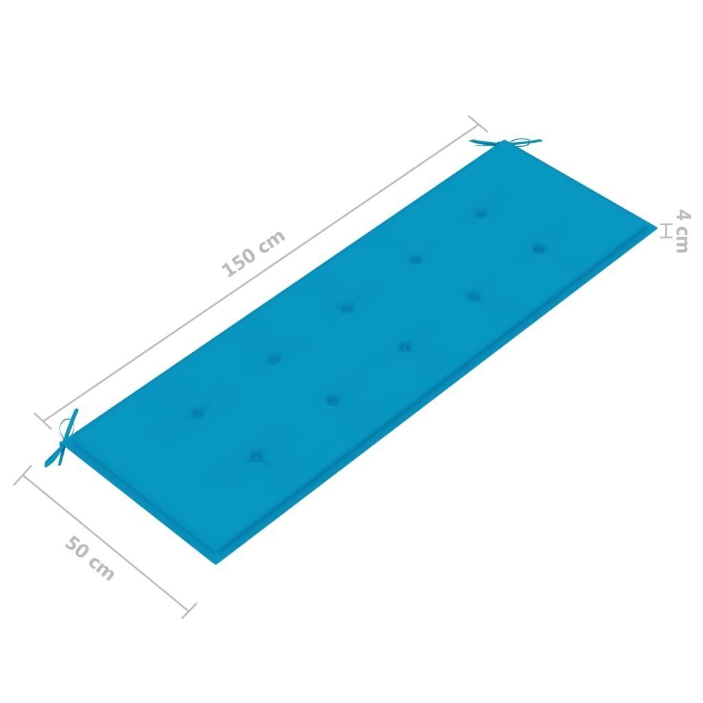 Aiapingi padi, sinine, 150x50x3cm цена и информация | Toolipadjad ja -katted | kaup24.ee