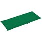 Aiatooli padjad, 2 tk, roheline, 120x50x3cm hind ja info | Toolipadjad ja -katted | kaup24.ee