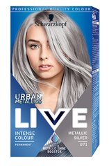 Juuksevärv Schwarzkopf Live Urban Metallics, U71 Metalic Silver цена и информация | Краска для волос | kaup24.ee