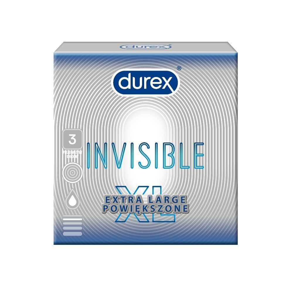 Презервативы DUREX Invisible XL N3 цена | kaup24.ee