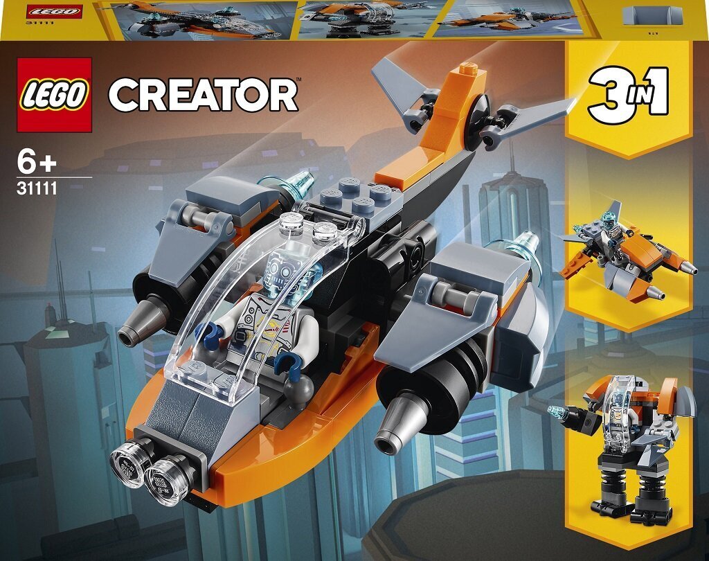 31111 LEGO® Creator Küberdroon цена и информация | Klotsid ja konstruktorid | kaup24.ee