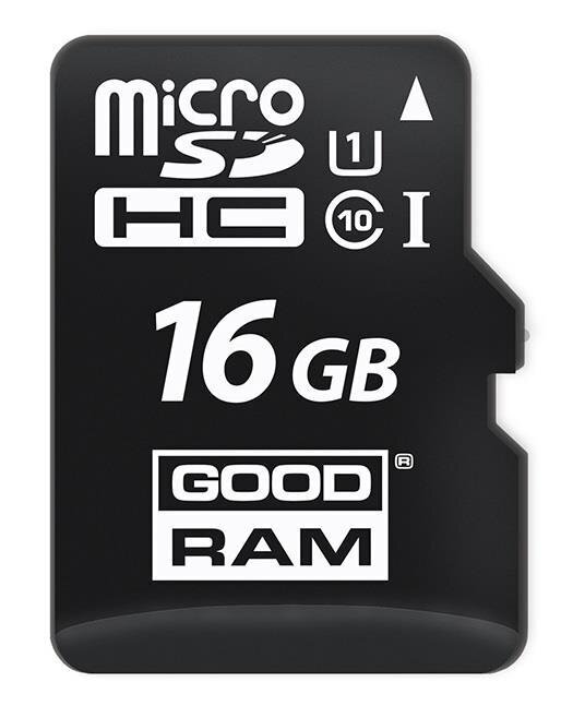 Goodram MicroSD 16GB Class 10 / UHS 1 + Adapter SD hind ja info | Mobiiltelefonide mälukaardid | kaup24.ee