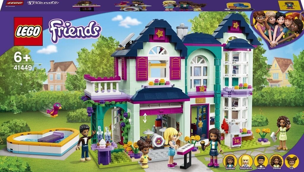 41449 LEGO® Friends Andrea peremaja hind ja info | Klotsid ja konstruktorid | kaup24.ee