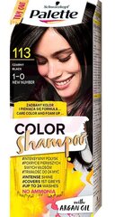 Шампунь для окрашивания волос Schwarzkopf Palette Color, 113 Black цена и информация | Краска для волос | kaup24.ee