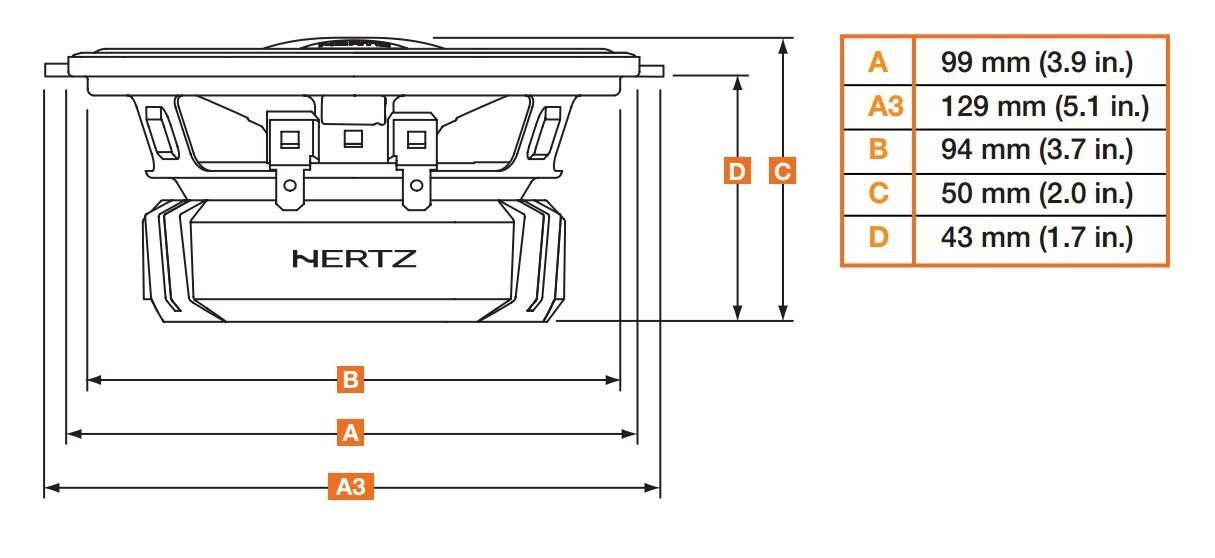 Autokõlarid Hertz DCX 100.3 hind ja info | Autokõlarid | kaup24.ee