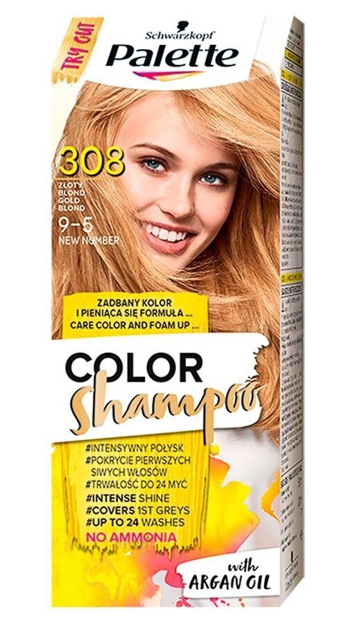 Tooniv šampoon Schwarzkopf Palette Color, 308, Gold Blond hind ja info | Juuksevärvid | kaup24.ee