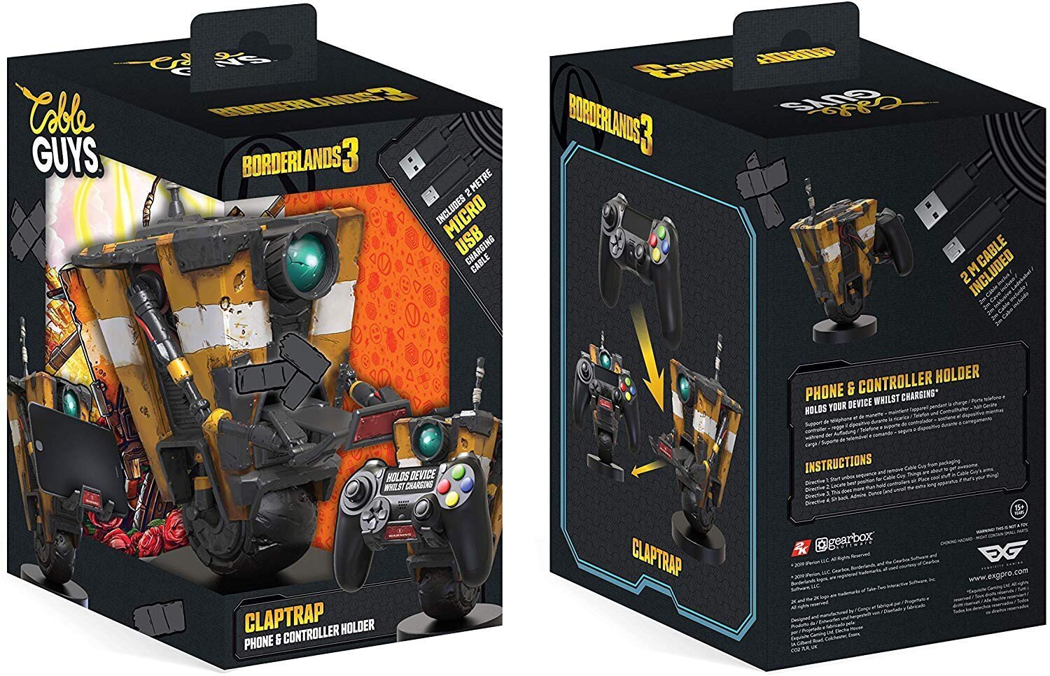 Cable Guy Borderlands 3 Claptrap hind ja info | Fännitooted mänguritele | kaup24.ee