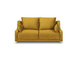 Двухместный диван Mazzini Sofas Pansy, желтый цена и информация | Диваны | kaup24.ee