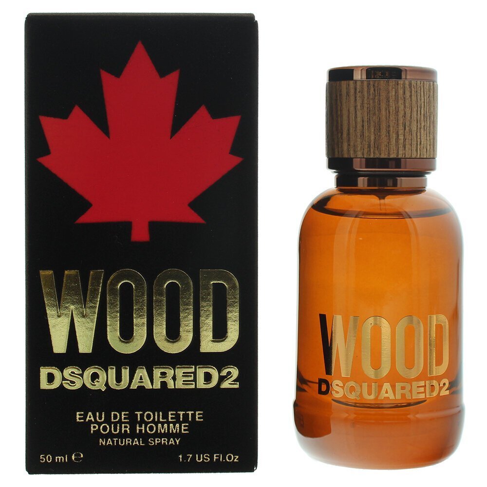 Tualettvesi Dsquared2 Wood EDT meestele 50 ml цена и информация | Meeste parfüümid | kaup24.ee
