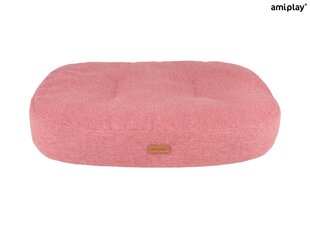 Amiplay ovaalne madrats Montana Pink M, 61x52x9 cm цена и информация | Лежаки, домики | kaup24.ee