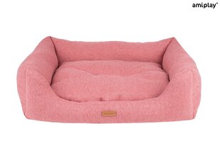 Amiplay лежак Montana Pink M, 68x56x18 см цена и информация | Лежаки, домики | kaup24.ee