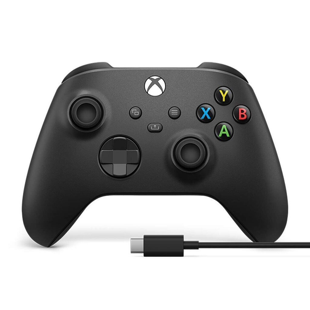 Xboxi juhtmevaba kontroller must + USB C kaabel hind ja info | Mängupuldid | kaup24.ee