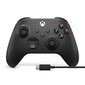 Xbox Wireless pult - Black + USB C Cable цена и информация | Mängupuldid | kaup24.ee