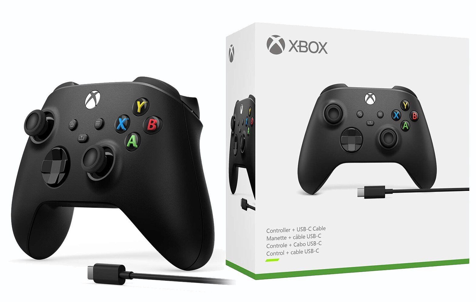 Игровой пульт Xbox Wireless Controller-Black + USB C Cable цена | kaup24.ee