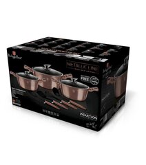 Pottide komplekt BerlingerHaus Metallic Line Rose Gold Edition, 10-osaline цена и информация | Кастрюли, скороварки | kaup24.ee