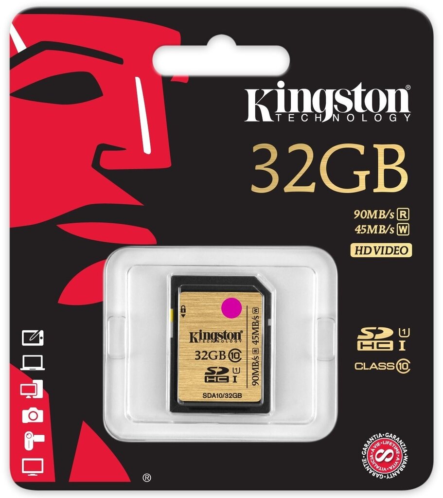 Mälukaart Kingston microSDHC 32 GB, 10 klass hind ja info | Fotoaparaatide mälukaardid | kaup24.ee