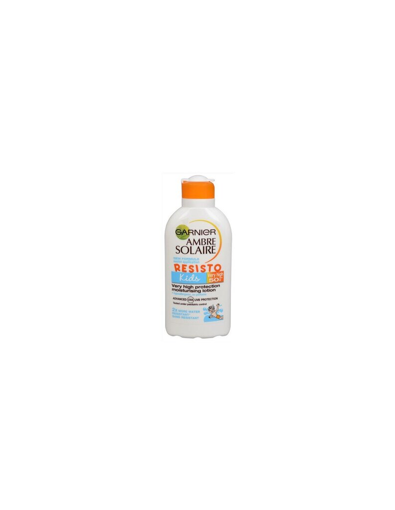 Garnier Päikesekaitsekreem lastele Ambre Solaire Kids Resist SPF 50+ (Very High Protection Moisturizing Lotion) 200 ml цена и информация | Päikesekreemid | kaup24.ee