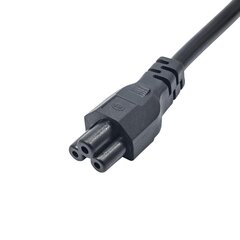 RoGer Euro 3-Pin PSU Cable 1m Black цена и информация | Охлаждающие подставки и другие принадлежности | kaup24.ee