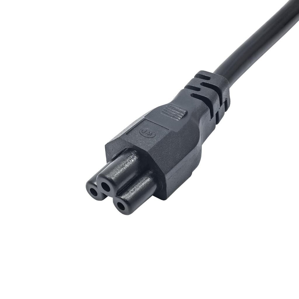 RoGer Euro 3-Pin PSU Cable 1m Black цена и информация | Sülearvuti tarvikud | kaup24.ee